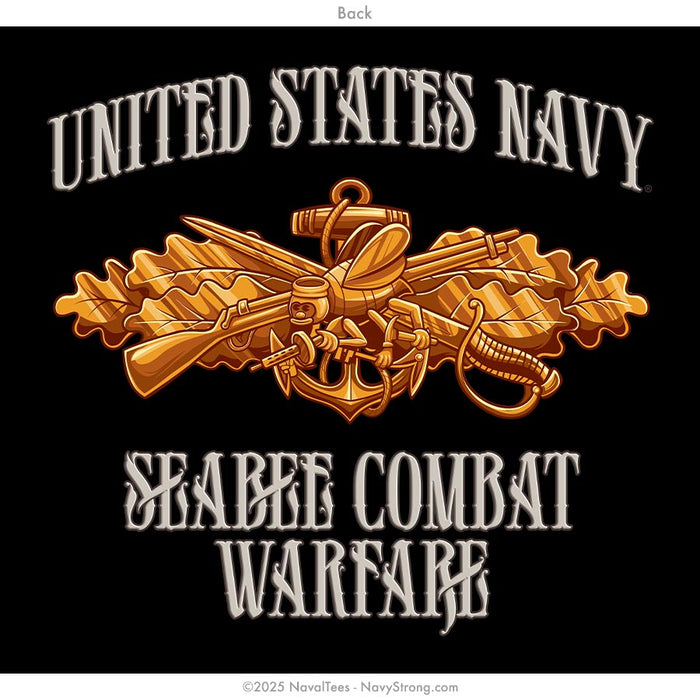 "Seabee Combat Warfare Officer" Tee | Black