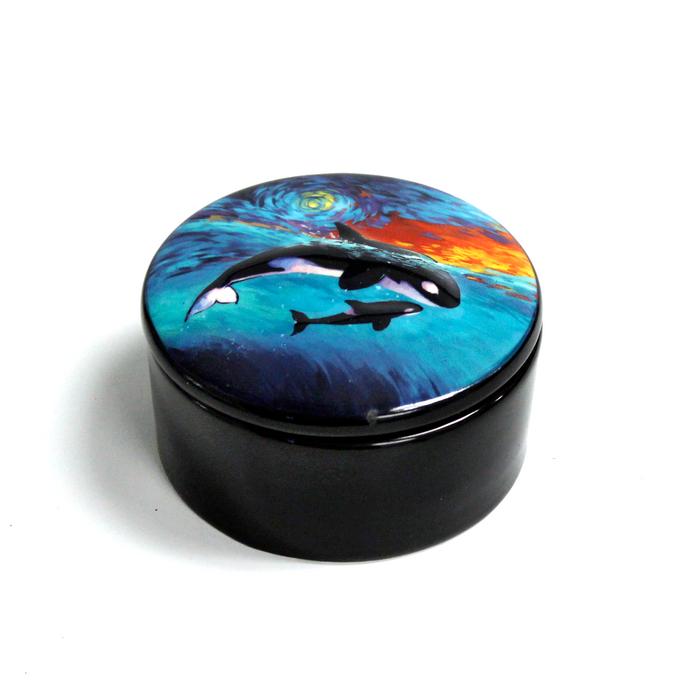 SeaWorld Orca Painter Trinket Box