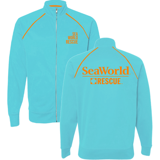 SeaWorld Rescue Aqua Adult Zip Track Jacket