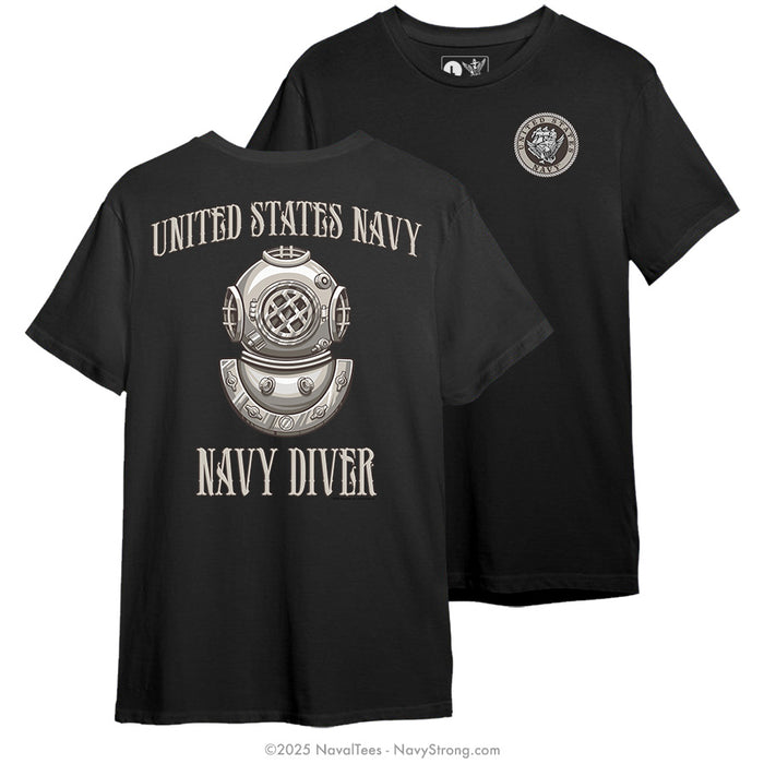 "Second Class Diver" Tee | Black
