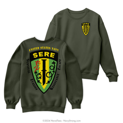"SERE" Crewneck Sweatshirt | Mil Green