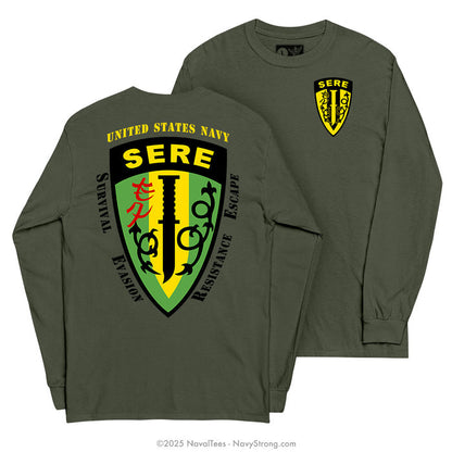 "SERE" Long Sleeve Tee | Military Green
