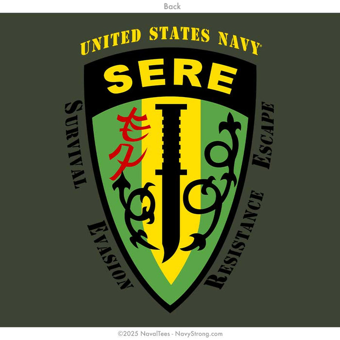"SERE" Long Sleeve Tee | Military Green