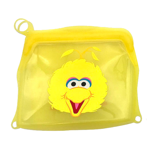 Sesame Street Big Bird Small Reusable Silicone Bag front