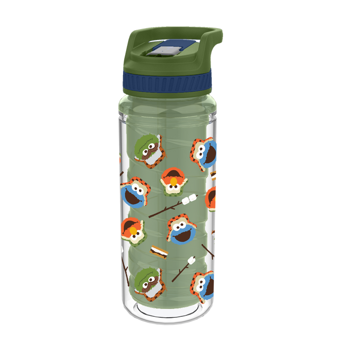 Sesame Street Camping Green Twist Bottle 16 Oz