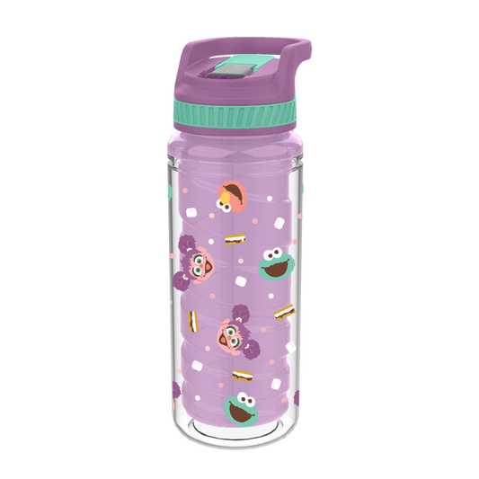 Sesame Street Camping Purple Twist Bottle 16 Oz