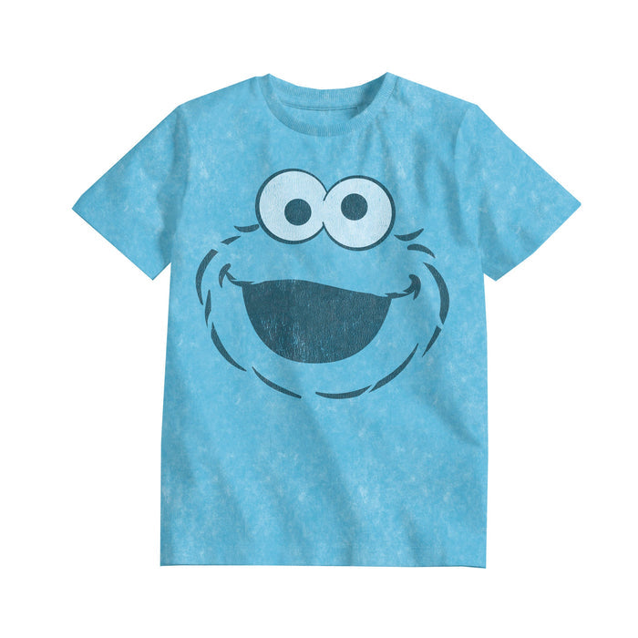 Sesame Street Cookie Monster Light Blue Youth Tee