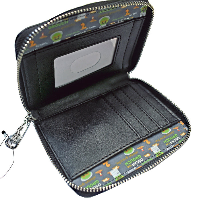 Sesame Street Loungefly Kawaii Oscar Wallet inside