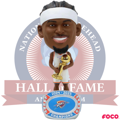 Shai Gilgeous-Alexander Oklahoma City Thunder 2025 NBA Champions Ring Base Bighead Bobblehead