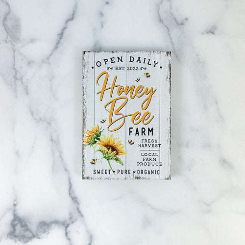 Shelf Sign, Honey Bee Farm