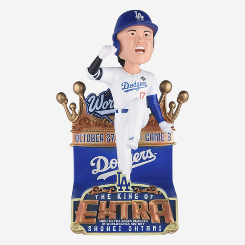 Shohei Ohtani Los Angeles Dodgers Most Extra Base Hits World Series Game 3 MLB Bobblehead