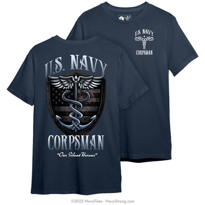 "Silent Heroes" Tee | Navy