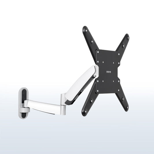 Sturdy adjustable pneumatic arm TV wall mount.