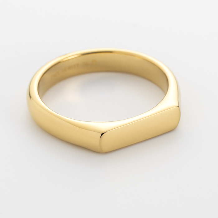 Slim Signet Ring Gold