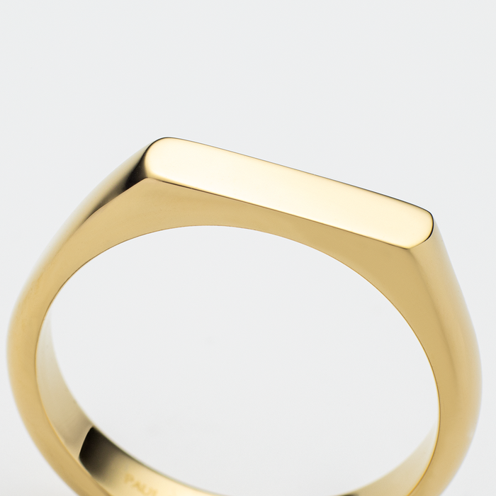 Slim Signet Ring Gold