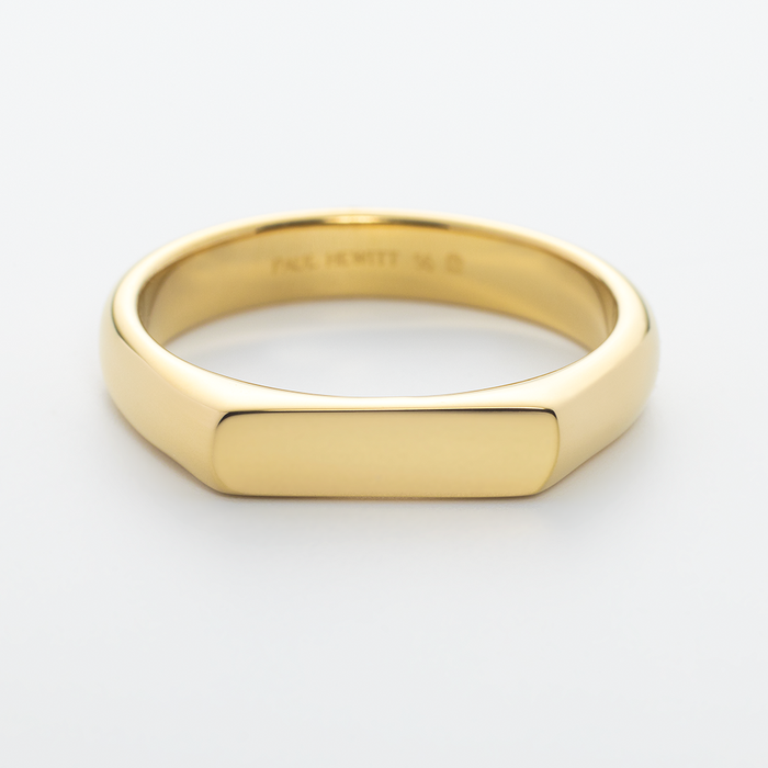 Slim Signet Ring Gold