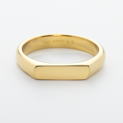 Slim Signet Ring Gold