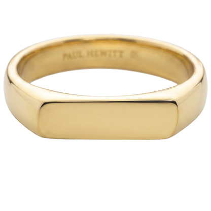 Slim Signet Ring Gold