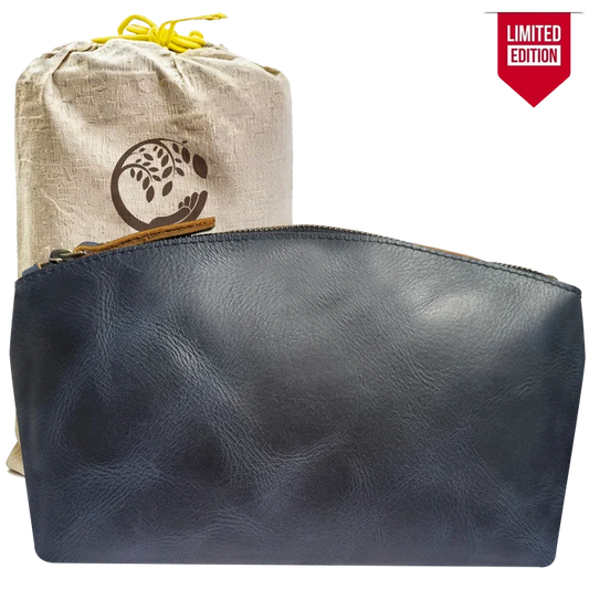 Sloane Leather Toiletry Bag for Men Women | Travel Dopp Kit