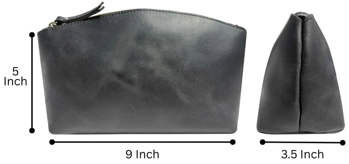 Sloane Leather Toiletry Bag | Full Grain Handmade Travel Dopp Kit