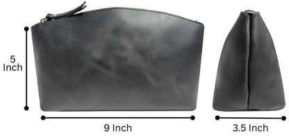 Sloane Leather Toiletry Bag | Full Grain Handmade Travel Dopp Kit