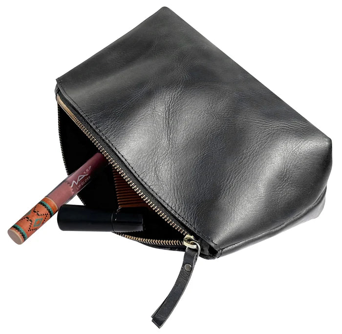 Sloane Leather Toiletry Bag | Full Grain Handmade Travel Dopp Kit