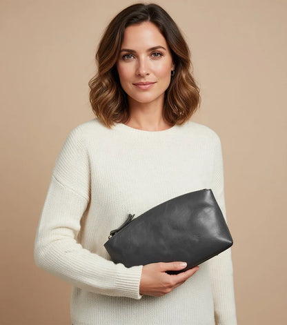 Sloane Leather Toiletry Bag | Full Grain Handmade Travel Dopp Kit