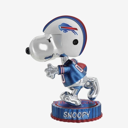 Snoopy Buffalo Bills Peanuts Electroplated Medium Bighead NFL Football Bobblehead