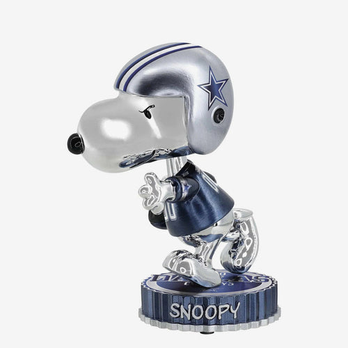 Snoopy Dallas Cowboys 2025 Peanuts Electroplated Bighead NFL Football Bobblehead