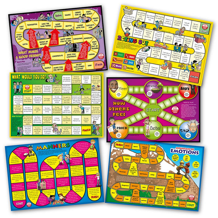 Social Skills Board Games - Six Board Games