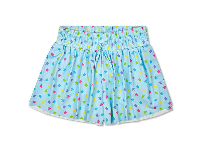 Sparkling Stars Butterfly Shorts (Youth Small (6-8))