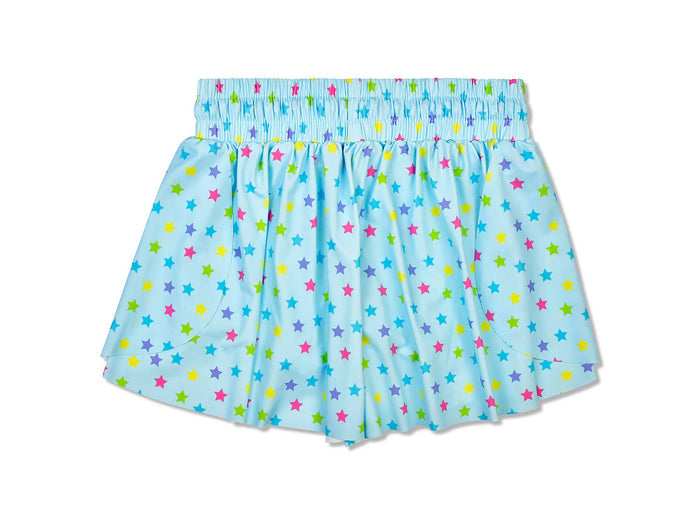 Sparkling Stars Butterfly Shorts (Youth Small (6-8))
