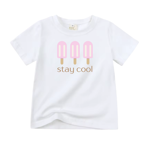 Stay Cool Popsicle Graphic Tee | Pink