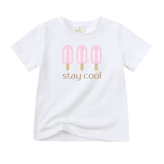 Stay Cool Popsicle Graphic Tee | Pink