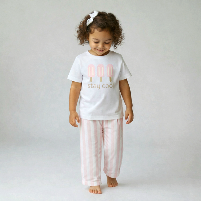 Stay Cool Popsicle Graphic Tee | Pink