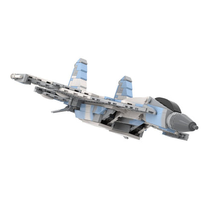 SU - 35 - Kampfflugzeug im Maßstab 1:72 Klemmbausteine - LesDiy - Klemmbausteine