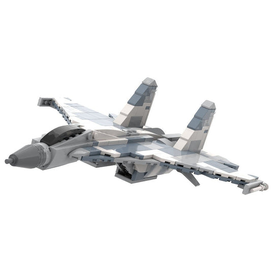 SU - 35 - Kampfflugzeug Klemmbausteine - LesDiy - Klemmbausteine