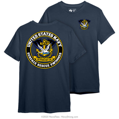 "Surface Rescue Swimmer" Tee | Navy