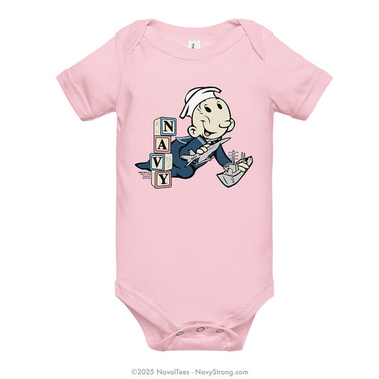 "Swee Pea Blocks" Onesie | Pink