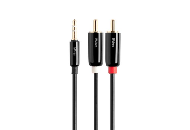 Techlink 710021 iWires 3.5mm To 2 X Rca / Phono Stereo Cable 1.0M Black