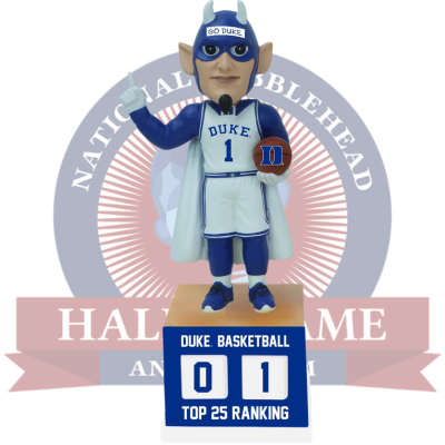 The Blue Devil Duke Blue Devils Basketball Top 25 Ranking Tracker Bobblehead (Presale)