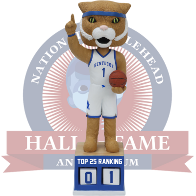 The Wildcat Kentucky Wildcats Basketball Top 25 Ranking Tracker Bobblehead