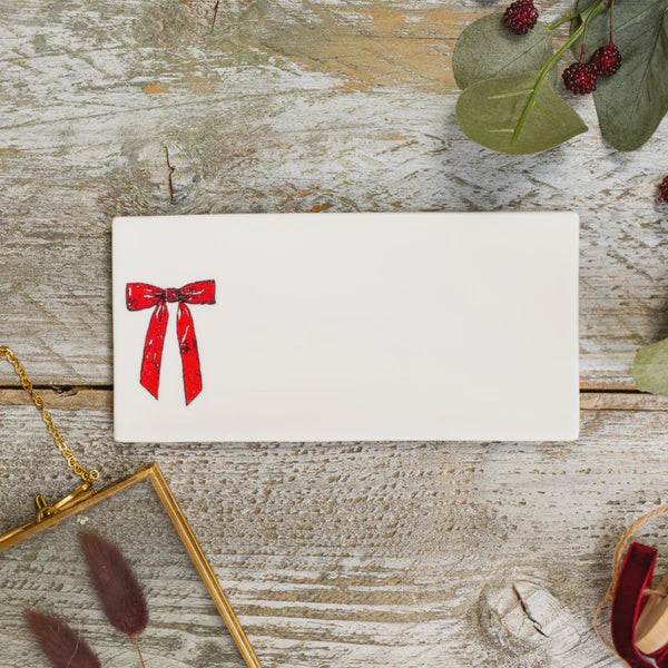 Toasted Crumpet Rectangular Soap Dish - Bow