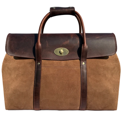 Tonic Suede Leather Duffle Bag: Luxury Weekend Travel Carry-on