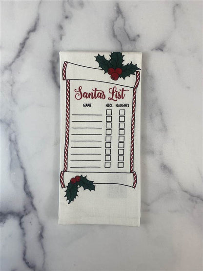 Towel Santa's List
