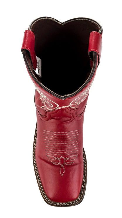 TuffRider Children's Fire Red Floral Western Boot - Breeches.com