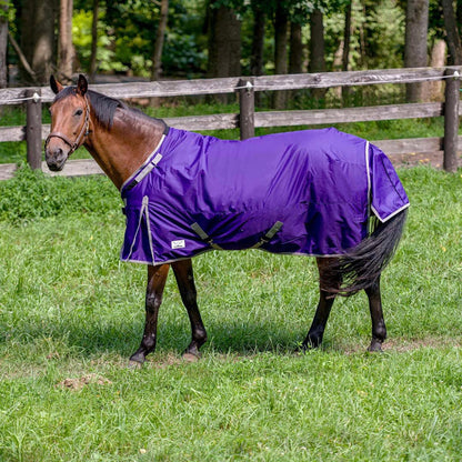 TuffRider Comfy-Fit Medium Weight Standard Neck Ripstop Turnout Blanket w/ Adjustable Neck Opening- 1200D, 200 GSM