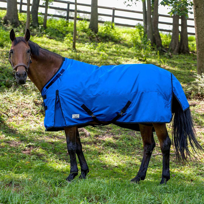 TuffRider Comfy-Fit Medium Weight Standard Neck Ripstop Turnout Blanket w/ Adjustable Neck Opening- 1200D, 200 GSM