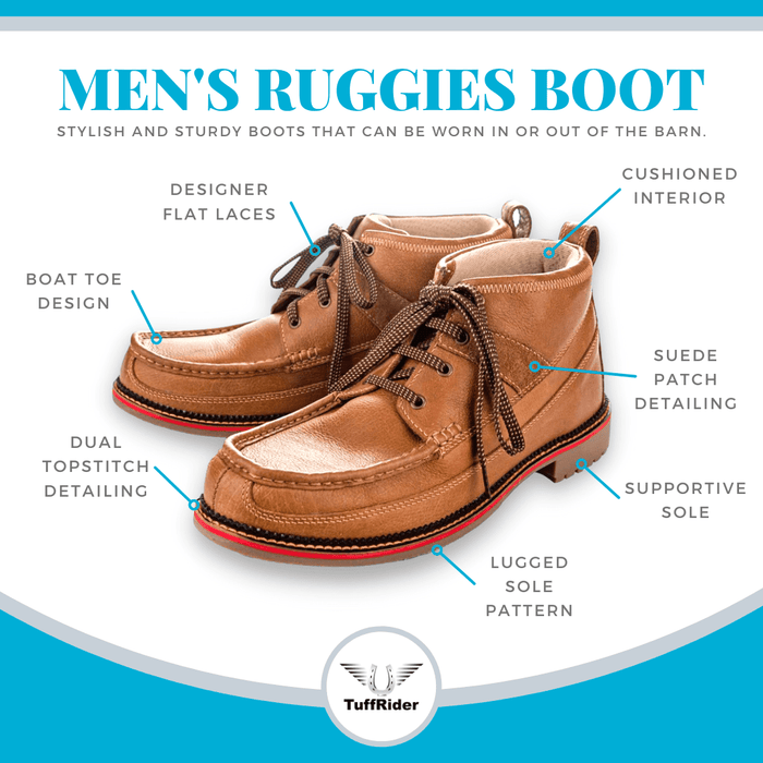 Tuffrider Men’s Ruggies Boots in Chestnut - Breeches.com