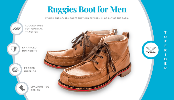 Tuffrider Men’s Ruggies Boots in Chestnut - Breeches.com
